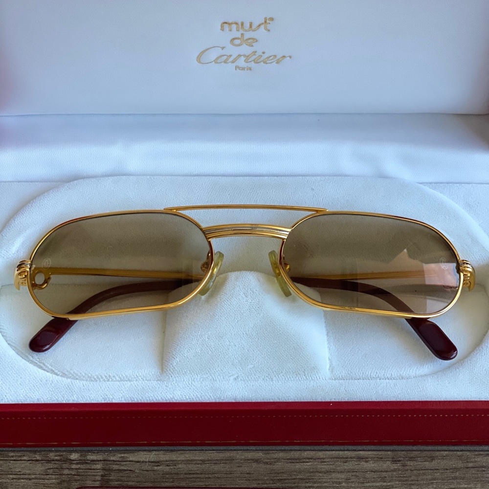 Vintage Must de Cartier Sunglasses 100% Authentic